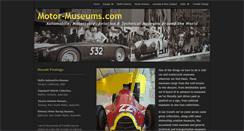 Desktop Screenshot of motor-museums.com